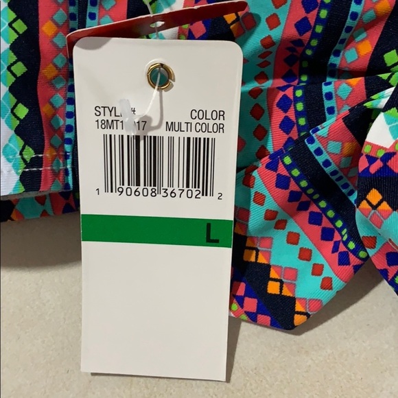 NWT Anne Cole Stevie Stripes Halter Bikini Top - Picture 5 of 6